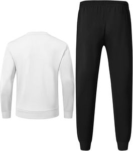 Conjunto de chándal informal para hombre, conjunto de chándal de dos piezas para hombre, conjunto de chándal de lana para hombre, conjunto de chándal de invierno para hombre, conjunto de chándal cálido para hombre - Product Image 2