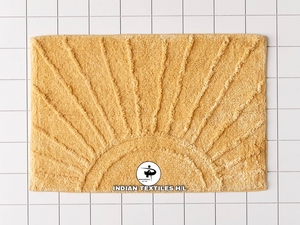 Floral American Style Cotton Eco-Friendly <b>Absorbent</b> <b>Bath</b> <b>Mat</b> with Rectangle Shape Machine Made for Bathroom Floor Use - Product Image 6