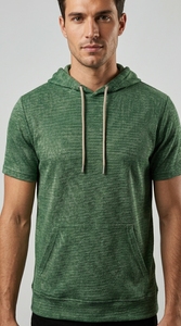 เสื้อยืดมีฮู้ดลำลองสำหรับออกกำลังกายและสวมใส่ในชีวิตประจำวัน - Product Image 6
