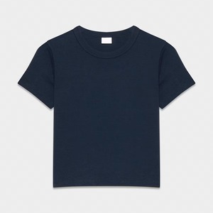 เสื้อยืดแขนสั้นผ้าฝ้ายออแกนิกสำหรับ100% เสื้อยืดแต่งขอบด้วยโครงแบบสั่งทำเสื้อผ้าลำลองเสื้อยืดสีพื้นสำหรับเด็กผู้หญิงทำจากบังคลาเทศ - Product Image 2