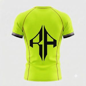 Camiseta Deportiva Sublimada para Hombre, Manga Corta, Cuello Redondo, Secado Rápido, Transpirable, Material de Spandex/Poliéster, Alta Calidad - Product Image 3