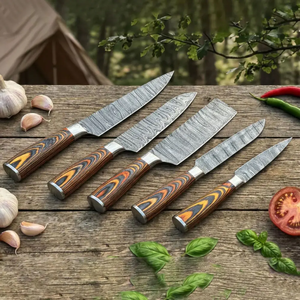 Coffret de couteaux de cuisine professionnels LEGACY BLADES en acier Damas, manche en bois fait main, pour restaurant et cuisine, directement de l'usine - Product Image 1
