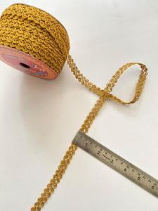 Bordure en sequins argentés et strass tressés pour la décoration de vêtements, applique durable à bords tissés - Product Image 4