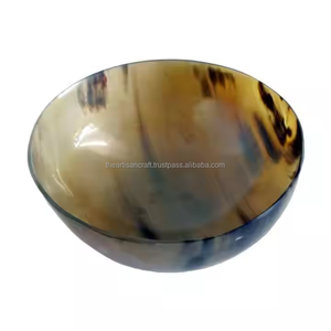 Cuenco de cuerno primitivo para supervivencia en el desierto Cocina rústica y comedor al aire libre hecho a mano por Artisan Craft - Product Image 2