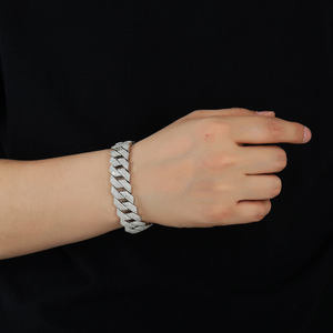 Cadena Cubana de Lujo con Diamantes Moissanite Estilo Hip Hop para Hombre y Mujer, en Plata de Ley 925, Disponible al Mejor Precio - Product Image 5