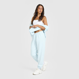 Wholesale Custom Logo <b>Women's</b> Lightweight <b>Cuffed</b> Ankle Joggers <b>Women's</b> Terry Fleece Soft Sweatpants <b>Women's</b> Pants & <b>Trousers</b> - Product Image 4