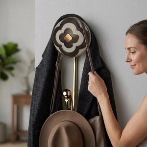 Modern Ceramic + <b>Metal</b> Waterproof Eco-Friendly Vintage Wall Hook with Single <b>Coat</b> <b>Hanger</b> for Clothing - Product Image 4