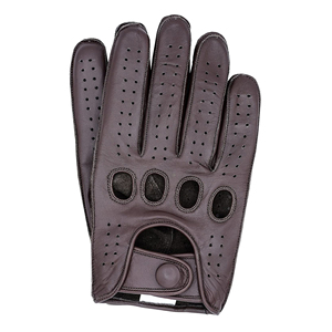 Gants de conduite en cuir de qualité supérieure pour hommes, style classique vintage, avec trou pour les phalanges et design respirant - Product Image 3
