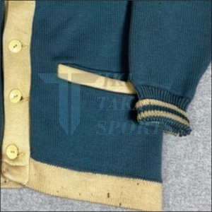 Unisex Standard Long Sleeve Button Knit V-neck Lace Breathable Wool/Nylon Anti-Pilling <b>Cardigan</b> <b>Sweater</b> Customized Winter - Product Image 6