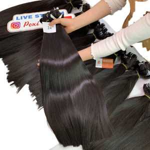 Paquets <span class=keywords><strong>de</strong></span> cheveux humains vietnamiens bruts lisses et soyeux <span class=keywords><strong>de</strong></span> <span class=keywords><strong>luxe</strong></span> <span class=keywords><strong>de</strong></span> haute qualité, trame <span class=keywords><strong>de</strong></span> cheveux vierges, disponibles en stock en gros 8 "-48" - Product Image 1