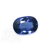 Saphir bleu de haute clarté, forme ovale, pierres précieuses sur mesure pour la création et l'artisanat de bijoux