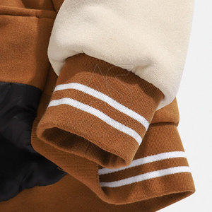 Dernier style, veste d'hiver sur mesure pour homme, col montant, logo sur le devant, écologique, respirante, légère, en polaire - Product Image 4