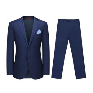 Costume d'affaires 3 pièces pour homme, couleur foncée, simple, deux boutons, taille plus et respirant - Product Image 3