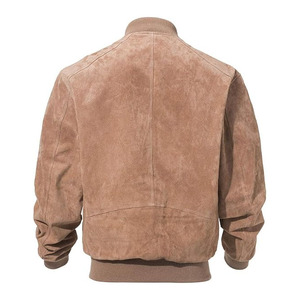 Comfortex International Handcrafted Cow <b>Suede</b> Leather Bomber <b>Jacket</b> Vintage Flight Style Men's Leather <b>Jacket</b> - Product Image 2