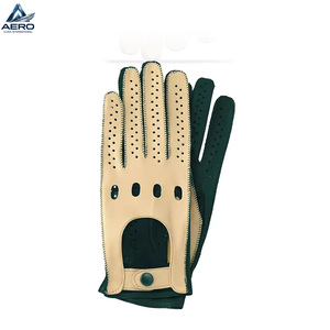 Custom Goat Grain Leather <b>Driver</b> <b>Glove</b> Safety Work Classic Sheepskin Genuine Leather Driving <b>Gloves</b> for Men Goat Skin Work - Product Image 4