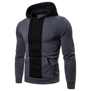 <b>Men's</b> Hooded <b>Sweatshirt</b> French Terry Fleece Digital Black <b>Red</b> Boxy Fit Casual Winter Knitted Long Sleeve Pocket Design 2027 - Product Image 3