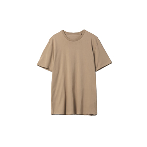 เสื้อยืดคอกลมแขนสั้นสีพื้นสำหรับผู้ชาย ทรงปกติ ผ้าเจอร์ซีย์คอตตอน 100% สวมใส่สบาย ระบายอากาศได้ดี - Product Image 1