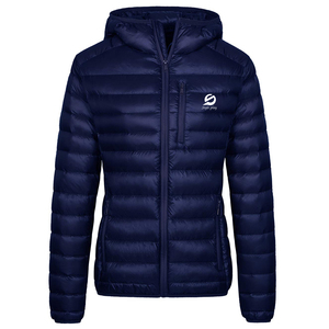 Stylish Design <b>Women's</b> Canvas <b>Puffer</b> <b>Jacket</b> with Hood and Polyester Filling <b>Waterproof</b> OEM Customization Winter <b>Puffer</b> <b>Jackets</b> - Product Image 1