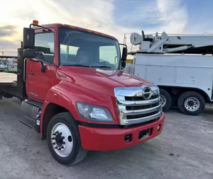 Camión MUY BUENO, EN EXCELENTE ESTADO, de Servicio Mediano, Hino 268 2019, Plataforma Plana de 22 pies - 220HP, Automático, Volante a la Izquierda/Derecha, Envío Rápido - Product Image 5