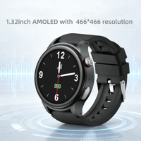Reloj Inteligente con Pantalla AMOLED, Monitor de Frecuencia Cardíaca y Presión Arterial, Resistente al Agua, Llamadas Bidireccionales, Alerta de Caídas y Base de Carga, con API Disponible