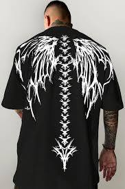 เสื้อยืดสตรีทแวร์ผู้ชาย พิมพ์ลายกราฟิกแบบกำหนดเอง สกรีนพิมพ์ ทรงโอเวอร์ไซส์ ไหล่ตก คุณภาพสูง - Product Image 1