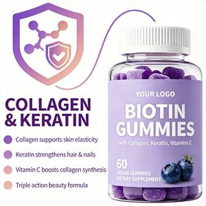Gummies de biotine de qualité supérieure, formule de complément beauté, qualité alimentaire, fabricant OEM de gummies de biotine, directement de l'usine en Inde - Product Image 3