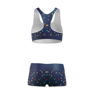 Conjunto de Shorts Deportivos de Yoga OEM ODM Personalizados, Cintura Media, Ligeros, Sin Costuras, Ecológicos, Elásticos en Cuatro Direcciones, para Gimnasio - Product Image 3