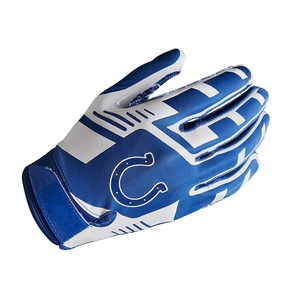 Gants de football américain super adhérents pour receveur, haute adhérence, doigts complets, sangle de poignet réglable, écologiques, vente en gros - Product Image 4