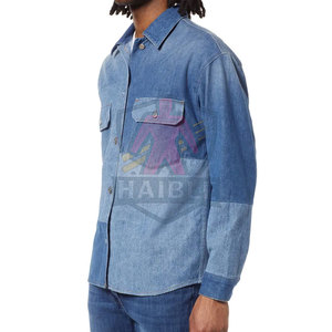 ผ้าฝ้ายคุณภาพสูง 100% เนื้อผ้าเรียบลื่น แห้งเร็ว ระบายอากาศได้ดี สวมใส่สบายทุกวัน เสื้อเชิ้ตยีนส์ลำลองผู้ชาย สไตล์พรีเมียม - Product Image 5