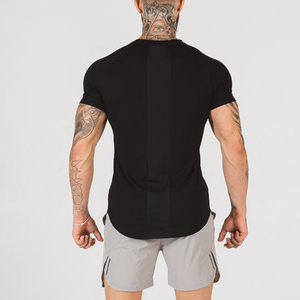 Camiseta de Manga Corta para Hombre, Corte Ajustado, Cuello Redondo, Color Sólido, Estilo Casual, Tejido Jersey, Largo Regular, 100% Algodón - Product Image 2