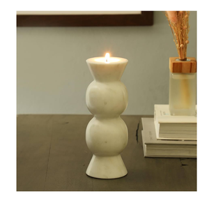 Portavelas de Mármol de Diseño Único y Creativo Hecho a Mano, Artesanía Moderna con Acabado de Lujo, Suministros al por Mayor - Product Image 2