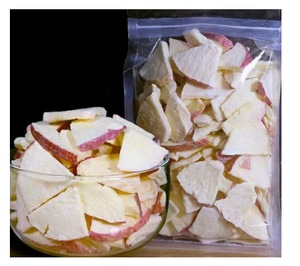 Rodajas de Manzana Orgánica Congeladas y Deshidratadas al Vacío, Sin Transgénicos, de la Marca Shubhalaxmi, Origen Maharashtra, 18 Meses de Duración - Product Image 1