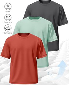 Camiseta de Algodón de Primera Calidad para Hombre, Tejido de Punto Suave, Transpirable, Ropa Casual de Moda, Estilo Urbano, Fabricante de Prendas - Product Image 3