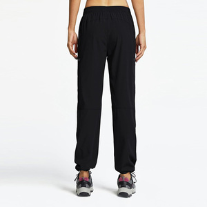 Pantalon de randonnée à séchage rapide pour femmes, softshell, résistant à l'eau, taille élastique avec poches, coupe régulière, pour toutes les saisons, vêtements de plein air - Product Image 2