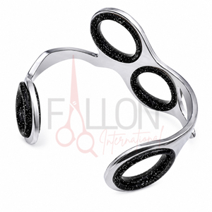 สร้อยข้อมือกรรไกรช่างทำผม OEM สีดำวิบวับ สร้อยข้อมืออุปกรณ์ช่างตัดผม ขายส่ง - Product Image 5