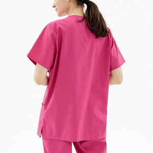 Medical <b>Scrubs</b> <b>Nursing</b> Uniform Latest Design Unisex Knitted Hospital Use Stylish Sets OEM Service - Product Image 4