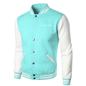 Chaqueta Casual Estilo Letterman para Hombre, Calidad Premium, Algodón/Lana, Cuello Alto, Logotipo Frontal, Ecológica, Transpirable, para Invierno - Product Image 3