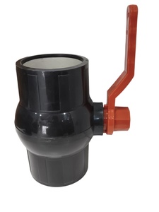 Robinet à bille Nirmit avec poignée rouge pour le contrôle de l'eau d'irrigation, robinet à bille Thradad, joint d'étanchéité EPDM, 100 psi - Product Image 1