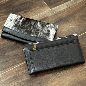 Carteras de piel de vaca de marca famosa para mujer, de cuero bolso de mano genuino para tarjetas de crédito, monedero de moda con botón magnético - Product Image 5