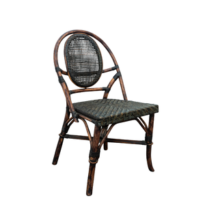 Nueva Silla de Comedor Moderna Minimalista Milton, Tejida Artesanalmente con Ratán Sintético, Estilo Bistro Francés para Interiores y Exteriores, Decoración Premium para el Hogar - Product Image 1