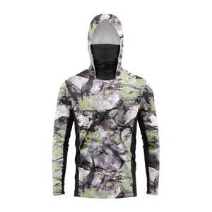 Camisas de Pesca con Capucha para Hombre, Manga Larga, Sublimadas con su Logotipo, Ropa de Pesca de Alto Rendimiento, Spandex, Poliéster, Secado Rápido, Transpirables - Product Image 5