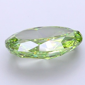 Diamant de laboratoire CVD ovale de 4,06 carats, vert vif fantaisie modifié, clarté VVS2, polissage excellent, pierre précieuse de luxe pour bijoux - Product Image 5