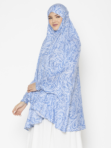 Women Muslim Fashion Traditional Scarves Shawls <b>Hijabs</b> Button Front Printed 100% <b>Viscose</b> Rayon Lightweight Breathable Daily Wear - Product Image 1