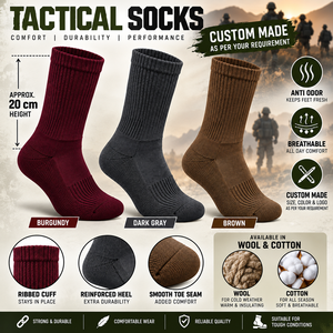 Premium Knit <b>Socks</b> Breathable Soft Comfortable Anti-odor and sweat absorb <b>socks</b> best Quality tactical Manufacturer wool/cotton - Product Image 5