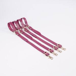 Adjustable Genuine Leather Bed Restraints Harness Straps Factory Price <b>Bondage</b> Belts Accessories RTTS-0137 - Product Image 2
