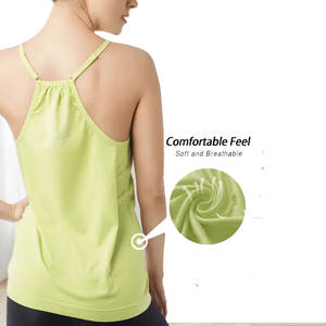 Débardeurs sans coutures pour femmes, décontractés, fitness, design personnalisé, couleur unie, séchage rapide, respirants, grandes tailles, vêtements de sport musculaire - Product Image 2