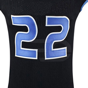 Tenue d'entraînement de football américain haute performance pour équipe, personnalisable avec logo, respirante, 100 % polyester, manches courtes, légère - Product Image 6