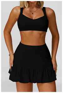 Uniforme de Tenis para Mujer Peak Agility: Falda y Top Transpirables, Ligeros, Flexibles, Elegantes, Resistentes, Modernos, Suaves y Cómodos, Listos para el Movimiento - Product Image 6