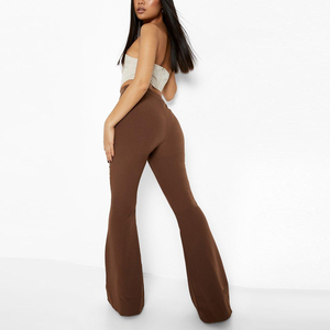 Pantalones Anchos de Cintura Alta con Logotipo Personalizado, Elásticos, para Mujer, Estilo Hip Hop, Ecológicos, Transpirables, de Secado Rápido, Poliéster/Algodón - Product Image 3