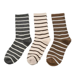 Calcetines de Algodón Transpirables para Hombre, con Diseño de Rayas y Logotipo de Dibujos Animados, Ecológicos y de Secado Rápido - Product Image 1